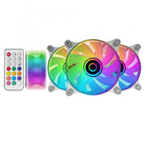 Kit 3 Ventiladores Auxiliar Mf-3d Blanco Mars Gaming